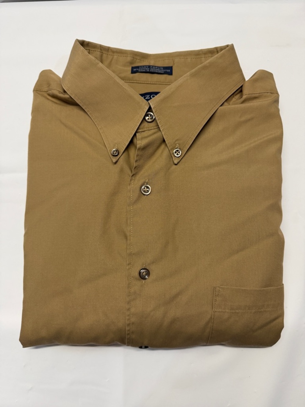 Izod Men's Button-Down Shirt in‎ Khaki Brown
